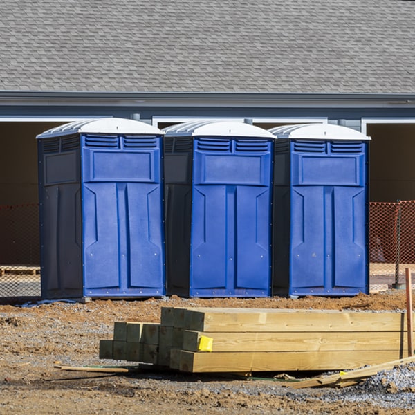 is there a specific order in which to place multiple portable toilets in Fulda Indiana